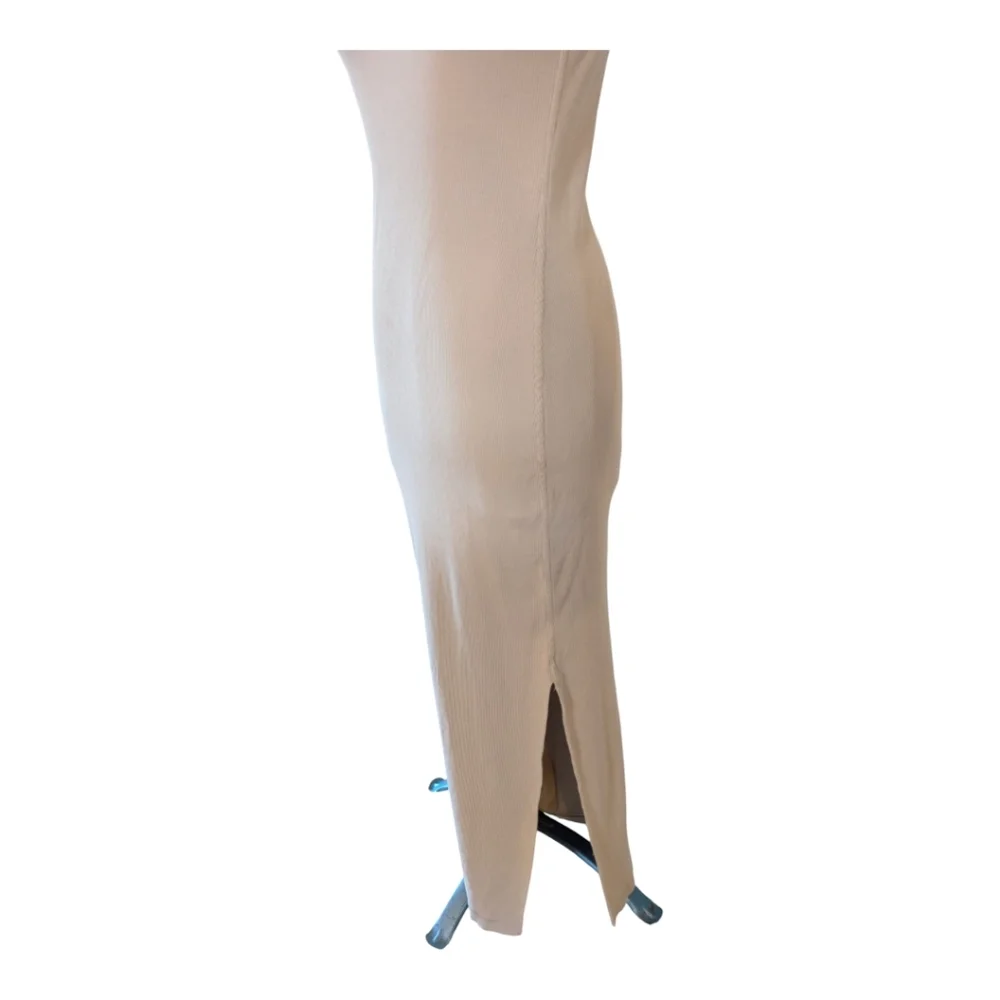 NWT Universal Thread Ribbed Bodycon Maxi Tank Dress Taupe Size M - Picture 3 of 9